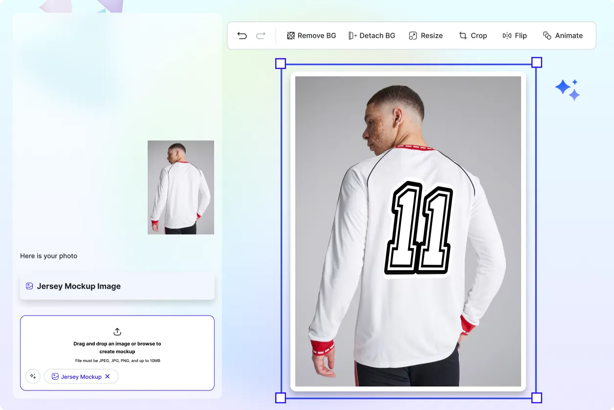 Free AI Jersey Mockup Image Generator, Free AI Jersey Mockup Maker Online